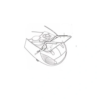 Image de Porte bagage/support top case scooter shad adapt. peugeot 50/100 vivacity 1 et 2 19992007