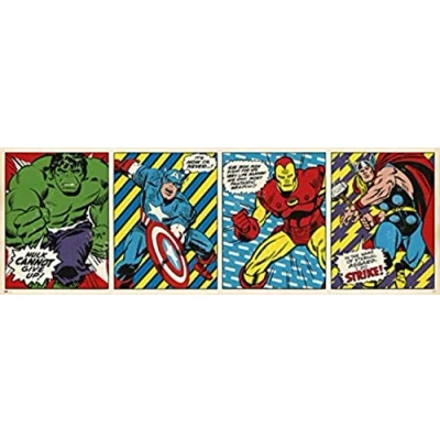 Afbeelding van Poster Marvel Comics Triptico 158x53cm