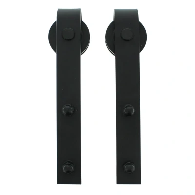 Afbeelding van Intersteel Set van 2 hangrollen recht 290 mm mat zwart