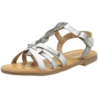 Afbeelding van Les Tropeziennes par M Belarbi Badami Sandalen voor kinderen, Maat: 33, Blanc/argent Leer