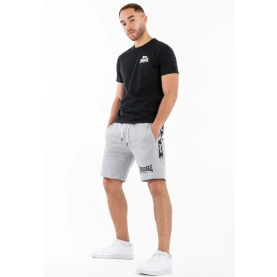 Afbeelding van Lonsdale Normale Passform Scarvell Trainingsbroek, Heren, Maat: XL, Marl grey black white