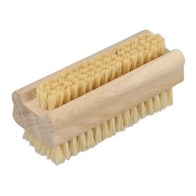Afbeelding van Weco nagelborstel hout fiber dubbele inzet