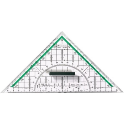 Afbeelding van Faber Castell 177199 Geometrische hoek met handgreep, 14 cm