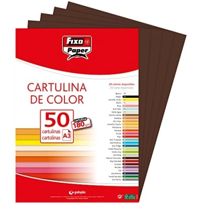 Afbeelding van Fixo Paper 11120346 karton, A3, 180 g, chocoladebruin, 50 vellen