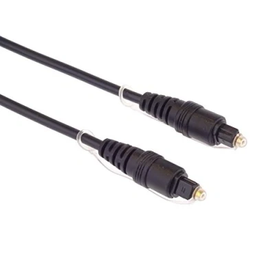 Afbeelding van PremiumCord optische audiokabel Toslink 1m stekker op digitale kabel voor Hifi soundbar tv HQ audio verguld kleur: Zwart