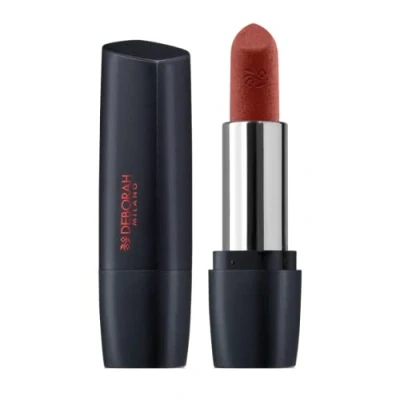 Afbeelding van Deborah Milano Red Mat lipstick nr. 30 Nude Rose, ultra matte finish, langhoudend, met collageen, hyaluronzuur en avocado extract voor gevoede, gehydrateerde, zachte verzorgde lippen