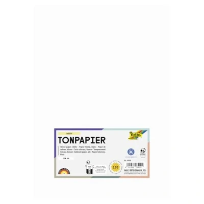 Afbeelding van Tekenpapier Folia A4 wit 130gr pak 100 vel