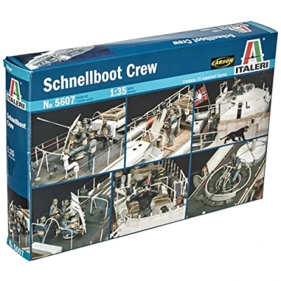 Afbeelding van 1:35 Italeri 5607 Schnellboot Crew Plastic Modelbouwpakket