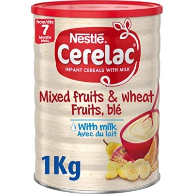 Afbeelding van Nestle Cerelac Infant Cereal, Mixed Fruit &amp; Wheat with Milk 1 kg