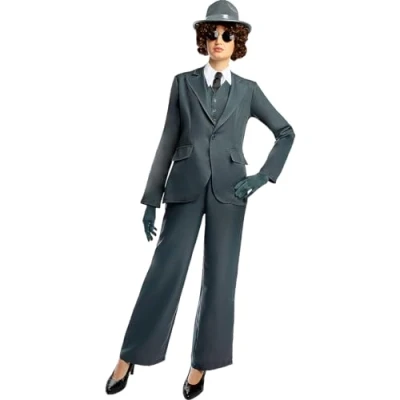 Afbeelding van FUNIDELIA Polly Gray Kostuum voor vrouwen Peaky Blinders Maat: M