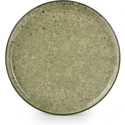 Afbeelding van ONA Plat bord 20cm groen Gravel (Set van 6)
