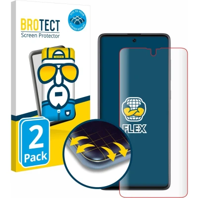 Afbeelding van BROTECT Screenprotector voor Samsung Galaxy A71 Folie Beschermfolie transparant volledig dekking (2 Stuks)