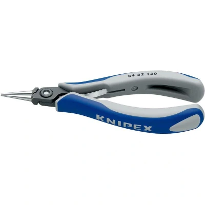 Image de KNIPEX 34 32 130 pince électronique de précision avec poignées multi composants brunie 135 mm