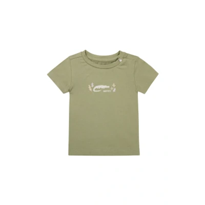 Afbeelding van Noppies T shirt Oceano Oil Green 56 95% Organisch katoen / 5% Elastomeer