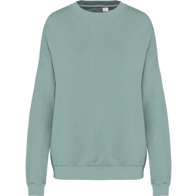 Afbeelding van Native Spirit Ecologische oversized uniseks sweater French Terry NS415 Washed Jade Green