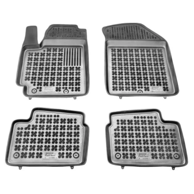 Afbeelding van REZAW PLAST 201013 Vloermatset Rubber voor en achter Zwart KIA: Picanto II
