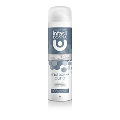 Afbeelding van Infasil Pure deodorantspray voor dames de gevoelige huid, zonder aluminiumzouten en alcohol, nikkelvrij getest, 150 ml
