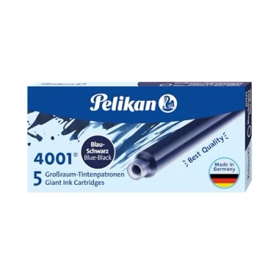 Image de PELIKAN cartouches d&#039;encre grand réservoir 4001/5, bleu noircontenu: 5 dans une boîteen carton (310607)