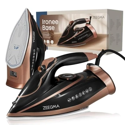 Afbeelding van Zeegma Ironee Base Strijkijzer 3100W Snel Opwarmen (30s) 40 g/min Stoomafgifte Keramische Strijkzool ANTI DRIP &amp; CALC Automatische Uitschakeling