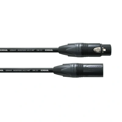 Image de Câble XLR Cordial 5,0 m, Noir