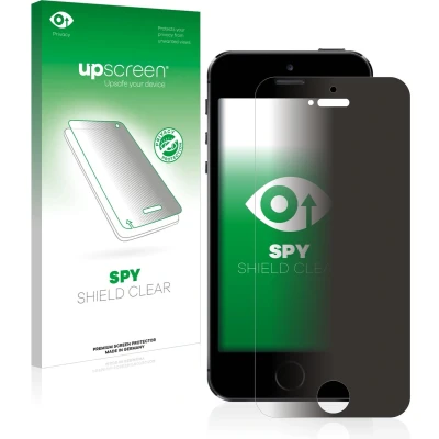 Afbeelding van upscreen Spy Shield Privacy Film (1 Stuk, Apple iPhone 5s), Smartphone beschermfolie, Blauw