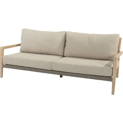 Afbeelding van Julia 3 zits lounge bank brushed teak incl. 4 kussens 4SO