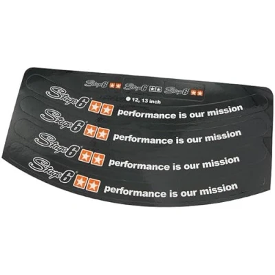 Afbeelding van Stage6 Velgrand stickerset 12 &amp; 13 inch zwart