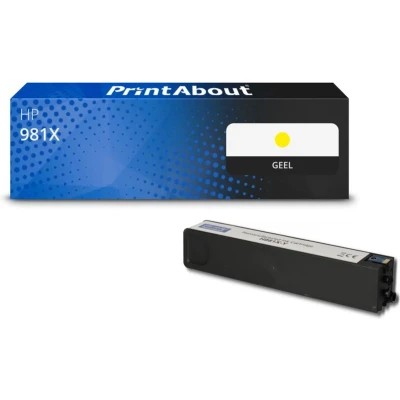 Afbeelding van Huismerk HP 981X (L0R11A) Inktcartridge Geel Hoge capaciteit
