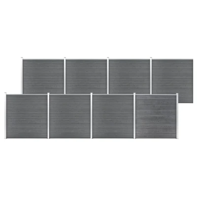 Afbeelding van Schutting 1391x186 cm HKC grijs