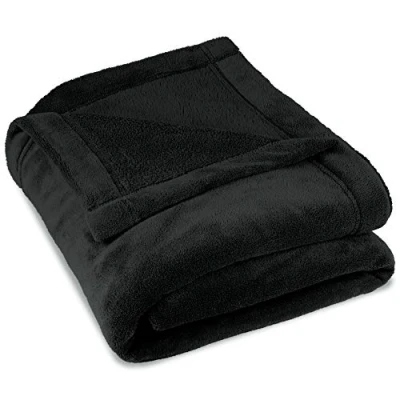 Afbeelding van CelinaTex Zachte deken, 150 x 200 cm, zwart, warme bankdeken, woonkamer, zacht, microvezel, fleece, Oeko Tex Montreal