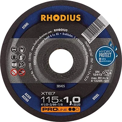 Afbeelding van Rhodius Xt67 205599 Doorslijpschijf Recht 115 Mm 22.23 1 Stuks