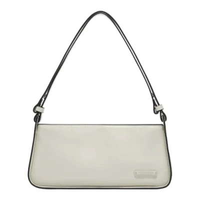 Afbeelding van LIEBESKIND BERLIN Leren Schoudertas Franzis Lack Distressed Crossbody Bag Milk Crème