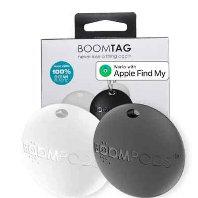 Afbeelding van Boompods Boomtag Set van 2 objecttrackerlabels Smart Bluetooth tracking apparaten, bagagetrackers voor koffers, kinderen, huisdieren, portemonnee sleutelzoeker