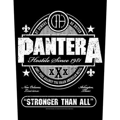 Afbeelding van Pantera Stronger That All Rugpatch Zwart