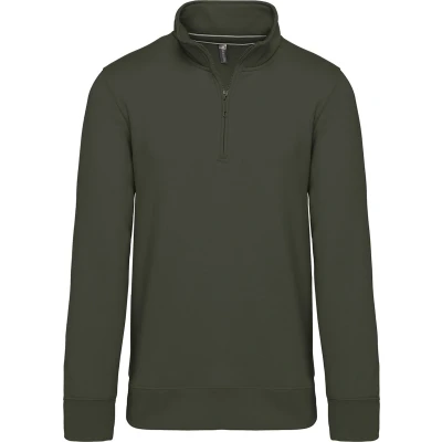Afbeelding van Kariban Sweater met ritshals K487 Dark Khaki