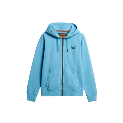 Afbeelding van Superdry Sweater met rits, Heren, Maat: Medium, Washed heritage blue