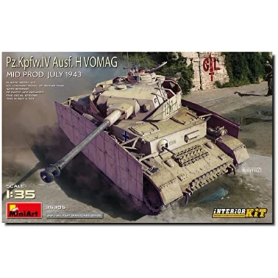 Afbeelding van 1:35 MiniArt 35305 Pz.Kpfw.IV Ausf. H Vomag Mid Prod. July 1943 Interior Kit Plastic Modelbouwpakket
