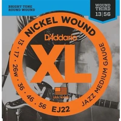 Image de JEU DE CORDES GUITARE D&#039;ADDARIO EJ 22