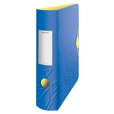 Afbeelding van Leitz 180 Active Urban Chic PP Ordner voor 500 Vel Map A4 Documenten Rugbreedte Van 82 mm Blauw