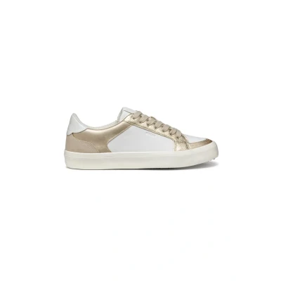 Afbeelding van Geox D Emmeleny E Damessneakers, Wit Lt Goud, 38 EU