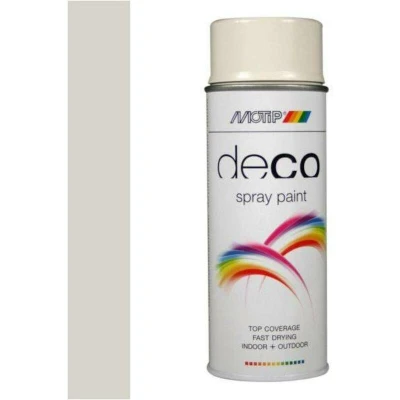 Image de Motip Deco Laque En Spray Brillant 0,4l Blanc Gris