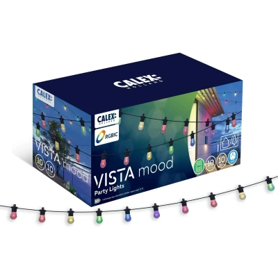 Afbeelding van Calex Vibey Lichtsnoer 10 meter Koppelbaar Lampen RGBIC+CCT Binnen/Buiten