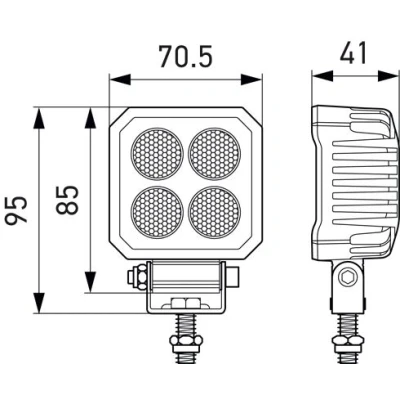Afbeelding van Hella 24W Led Werklamp TS1700 80 cm Kabel 1GA 357 110 002
