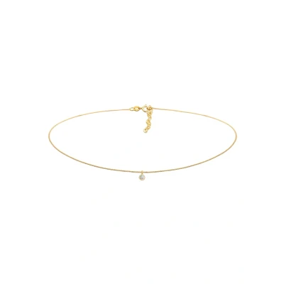 Afbeelding van Elli Halsketting Dames Choker Solitaire Trend met Labradoriet Edelsteen in 925 Sterling Zilver