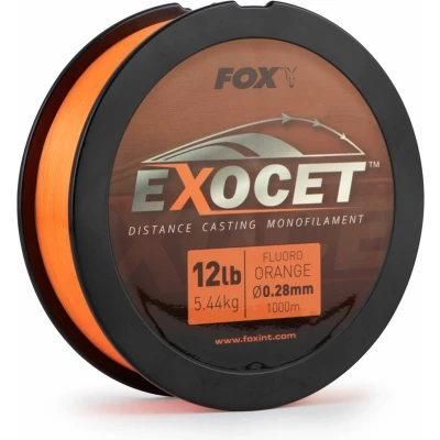 Afbeelding van Fox Exocet Fluoro Orange Mono 0.26mm 10lb / 4.9kg (1000m) Fluorocarbon