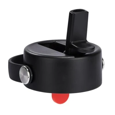 Afbeelding van Hydro Flask Wide Mouth Flex Straw Cap Black Waterfles accessoires