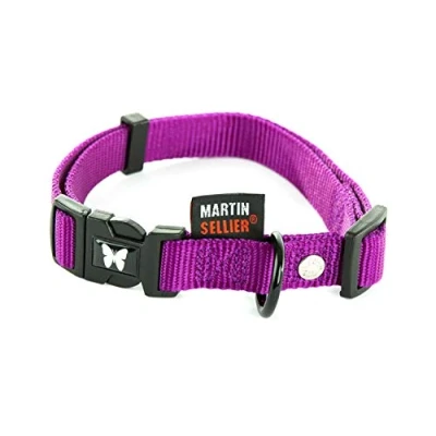 Afbeelding van Halsband nylon verstelbaar mauve