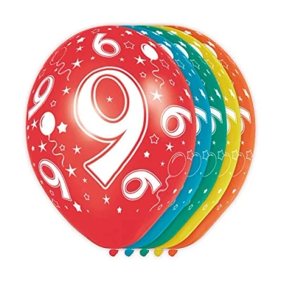 Afbeelding van Folat Ballon 9 jaar