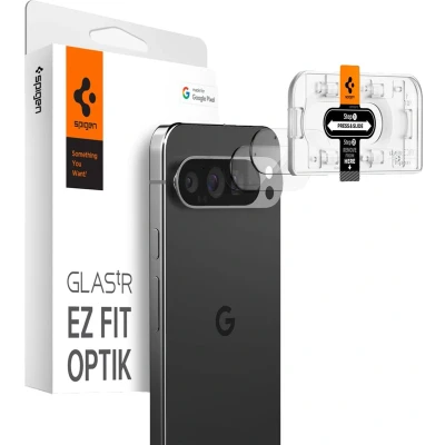 Afbeelding van Spigen Camera Lens Protector Geschikt voor Google Pixel 9 Pro XL Glas.tR EZ Fit Optik 9H Tempered Glass Gemakkelijke Installatie Transparant 2 Pack