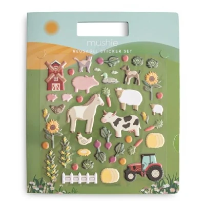 Afbeelding van Herbruikbare stickers FARM Mushie
